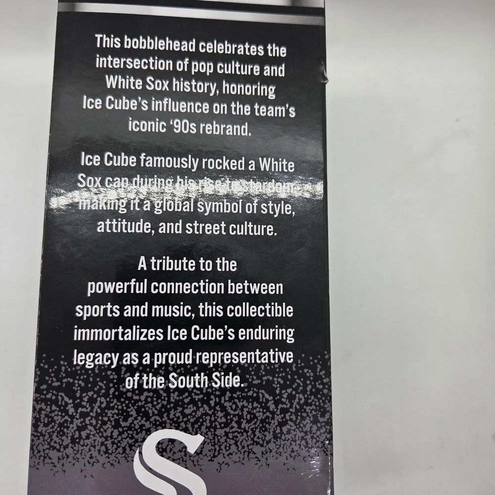 Ice Cube Bobblehead Chicago White Sox SGA 8/28/25 NIB MLB Rap Legend Never‎ Open